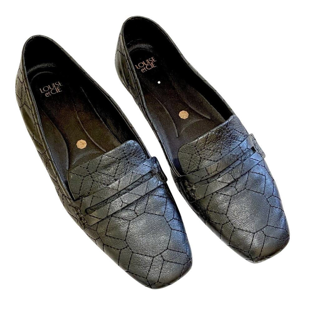 Louise et Cie Lo-Alamea Stylish Classic Black Loafer Flats - Women's Size 7.5 M